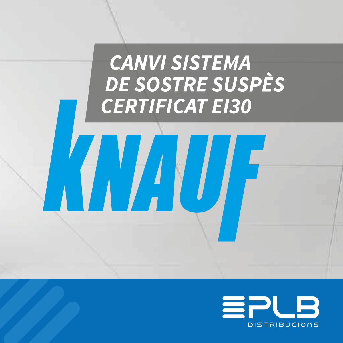 Knauf es complau a anunciar l'actualització del nostre sistema de sostre suspès EI30, marcant un salt significatiu en rendiment i eficiència.