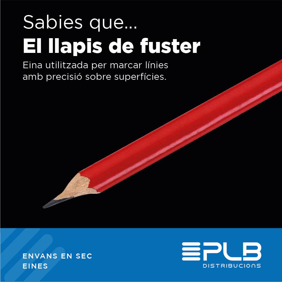 El llapis de fuster és una eina fonamental en el treball de la fusta i dels envans en sec.