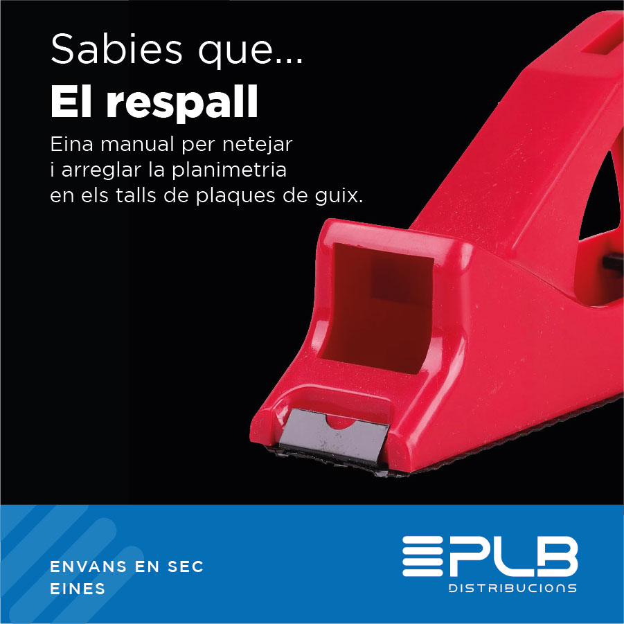 EL RASPALL PER A ENVANS EN SEC ÉS UNA EINA MANUAL INDISPENSABLE.