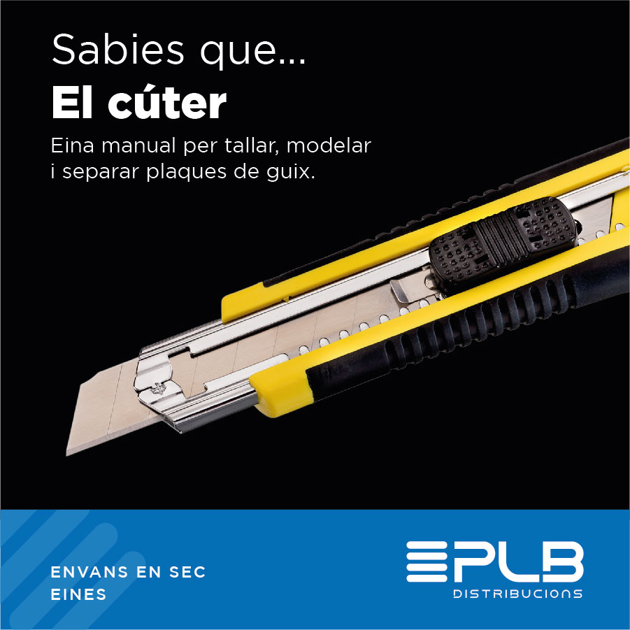 El cutter per a guix, també conegut com a ganiveta per a guix o ganivet per a plaques de guix, és una eina manual indispensable en la indústria de la construcció