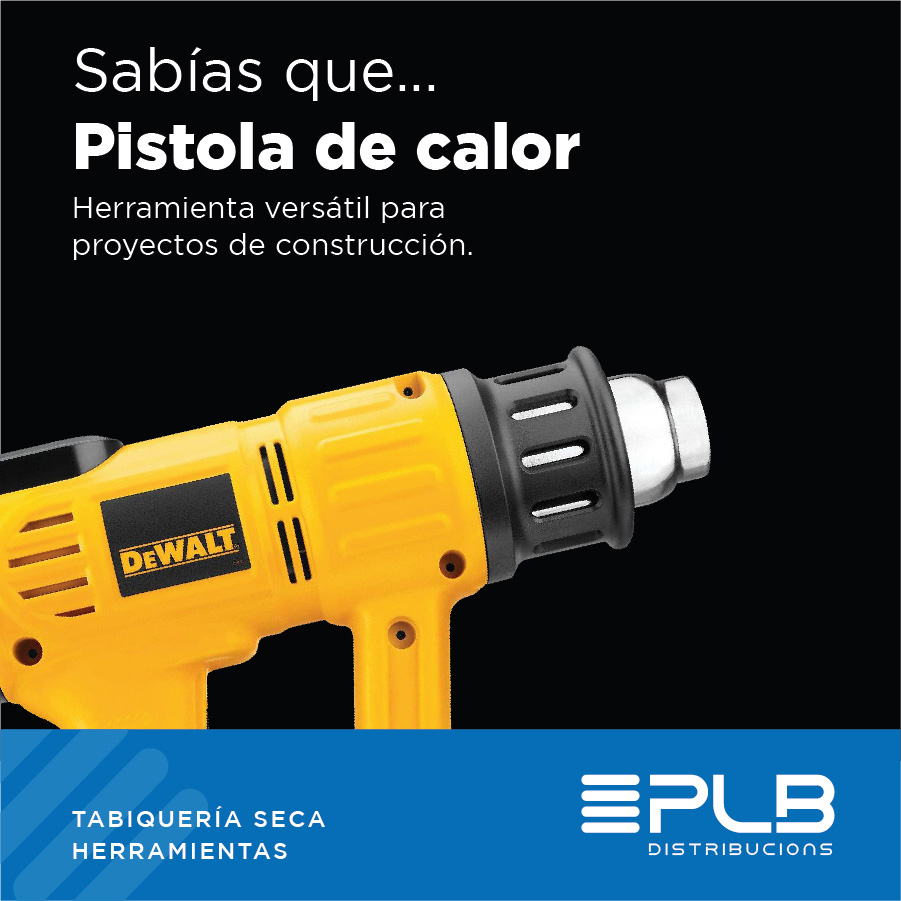 La pistola de calor es una herramienta esencial en el arsenal de cualquier profesional de la construcción.