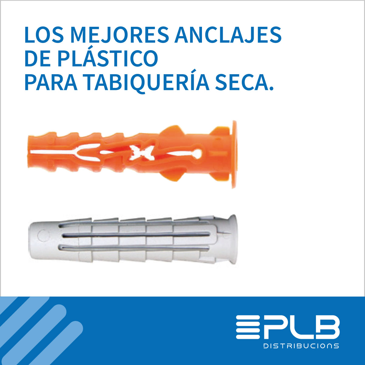Las fijaciones de plástico en la construcción tienen un origen más reciente, desarrollándose a partir de la década de 1970