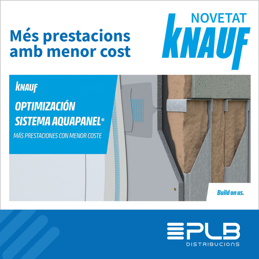 KNAUF AQUAPANEL segueix innovant en els seus sistemes de construcció, i aquesta vegada ens sorprèn amb millores en els perfils per a façanes i noves solucions per a acabats i morters.
