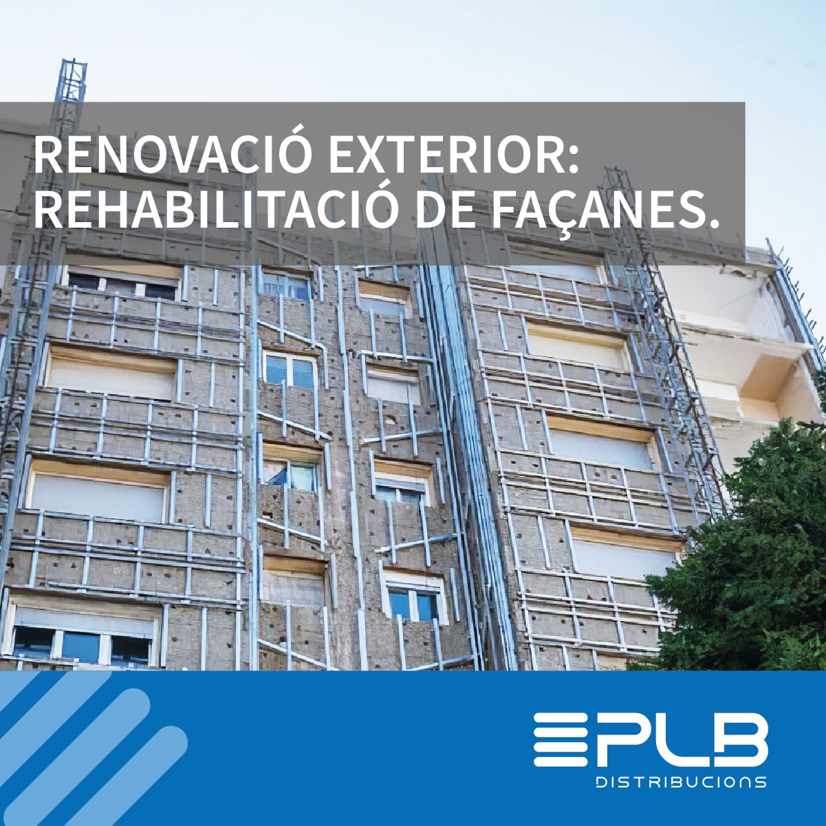 La rehabilitació de façanes és un procés integral que busca restaurar, millorar i enfortir l'aparença, la funcionalitat i la durabilitat de les cares exteriors d'un edifici.
