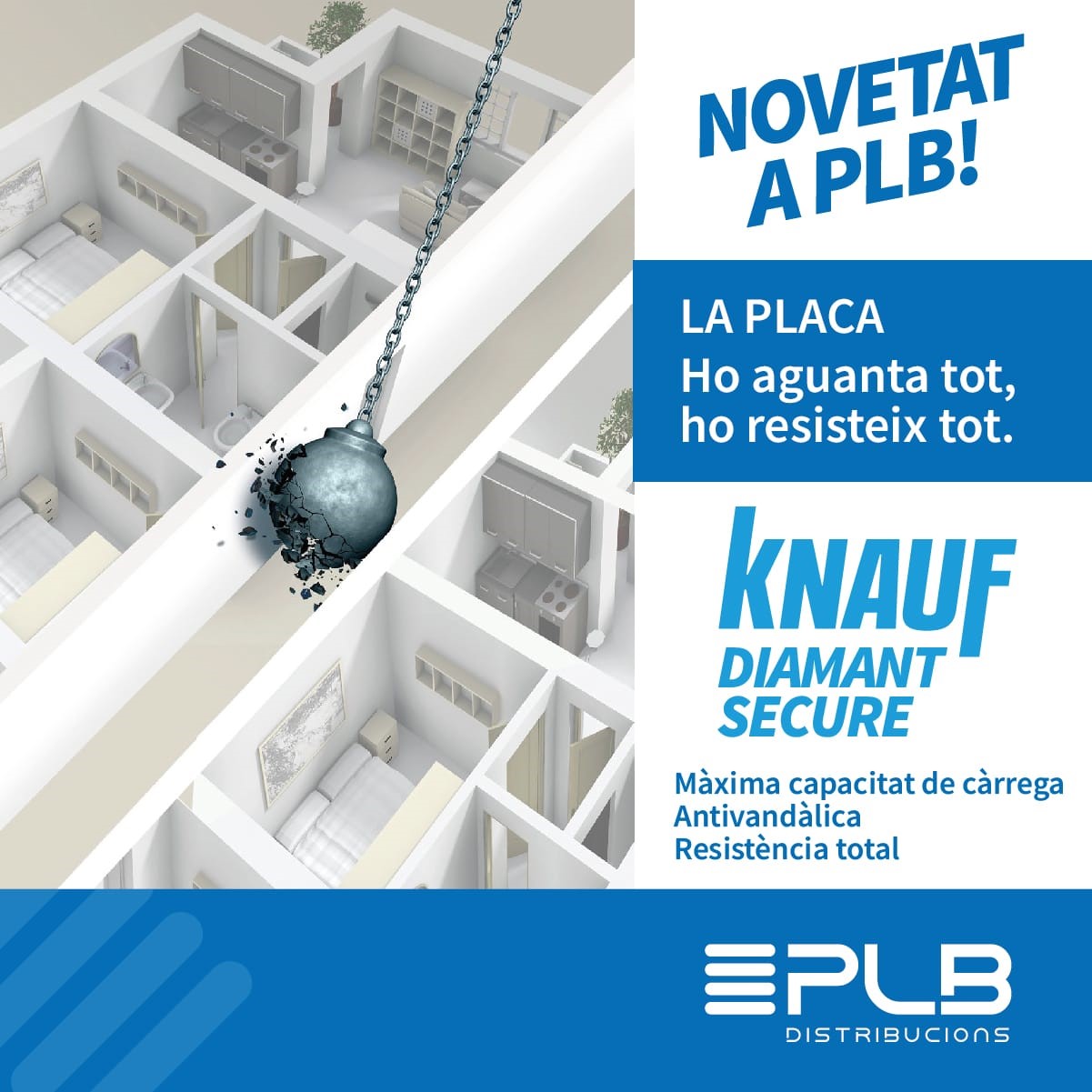 KNAUF DIAMANT SECURE: VERSATILITAT, PROTECCIÓ I EFICIÈNCIA EN CONSTRUCCIÓ SECA
