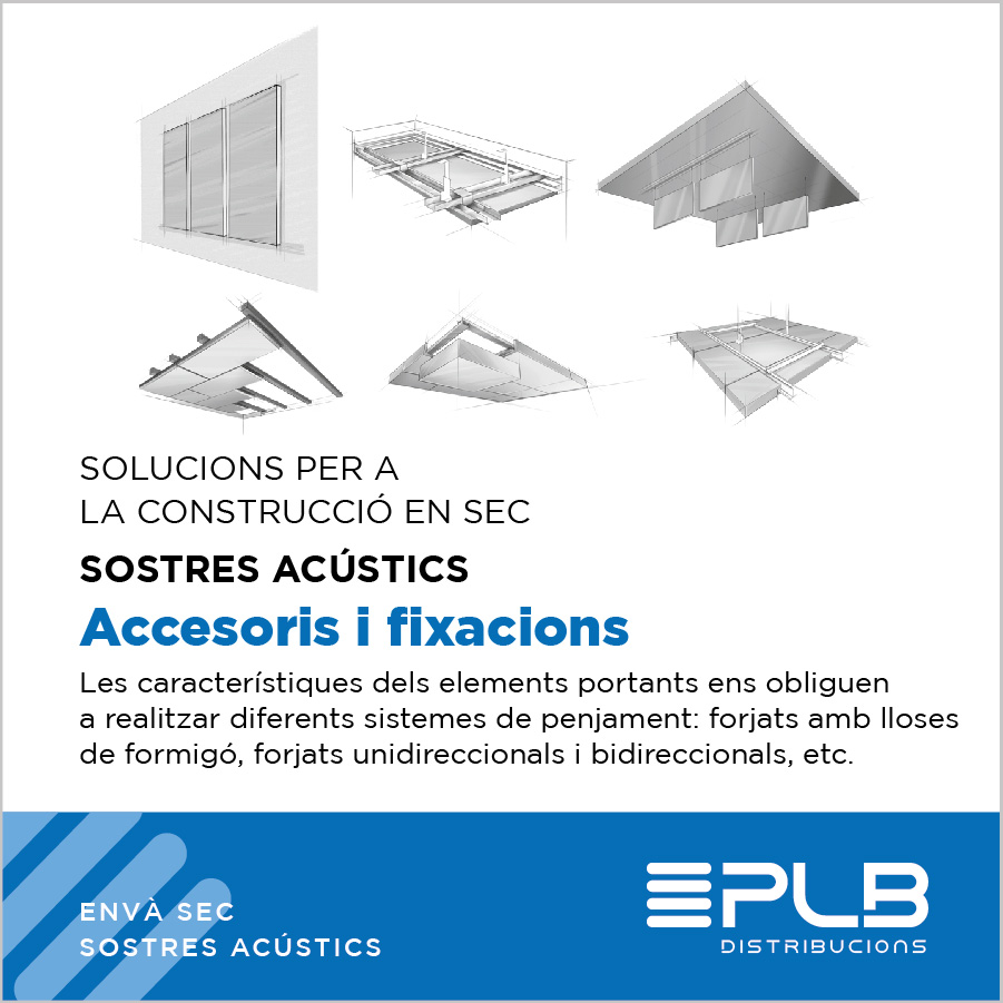 Els accessoris i fixacions són elements essencials per a la instal·lació segura i efectiva dels sostres acústics.