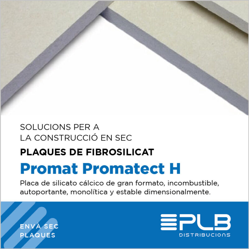 Promact PLAQUES DE FIBROSILICAT. HPROMAT PLACA PROMATECT H - Distribucions PLB