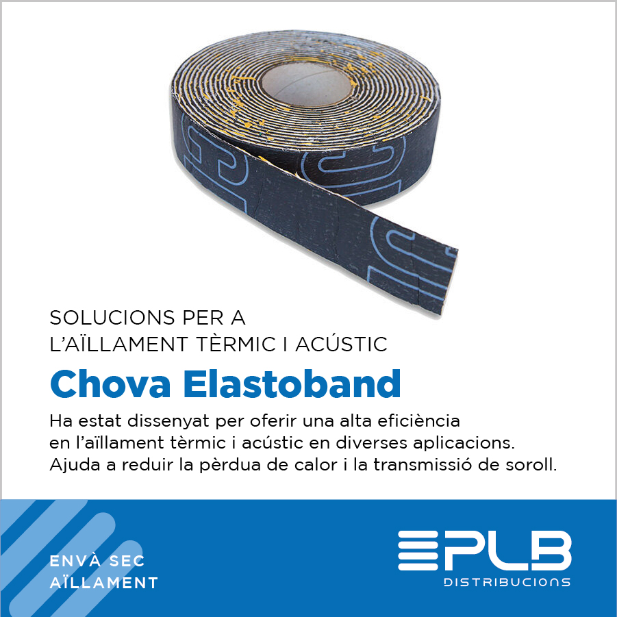 Chova Elastoband, una solució especialitzada per millorar l'aïllament en diferents estructures i superfícies.