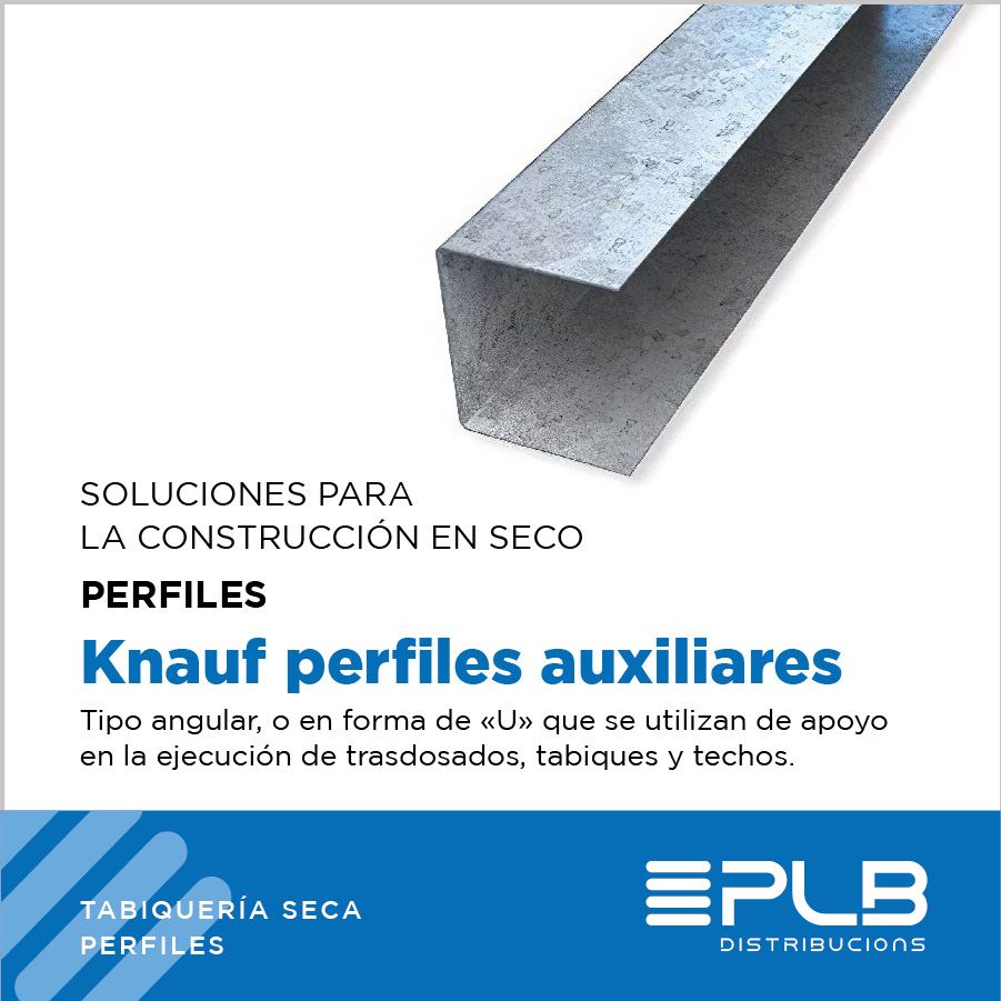La instalación de los Knauf perfiles auxiliares debe realizarse siguiendo las instrucciones del fabricante y las normativas vigentes.